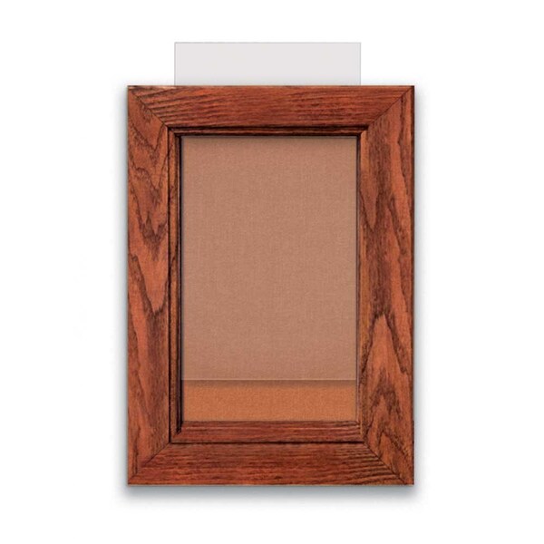 Indoor Enclosed Combo Board, 72"x36", Black Frame/Green & Cloud